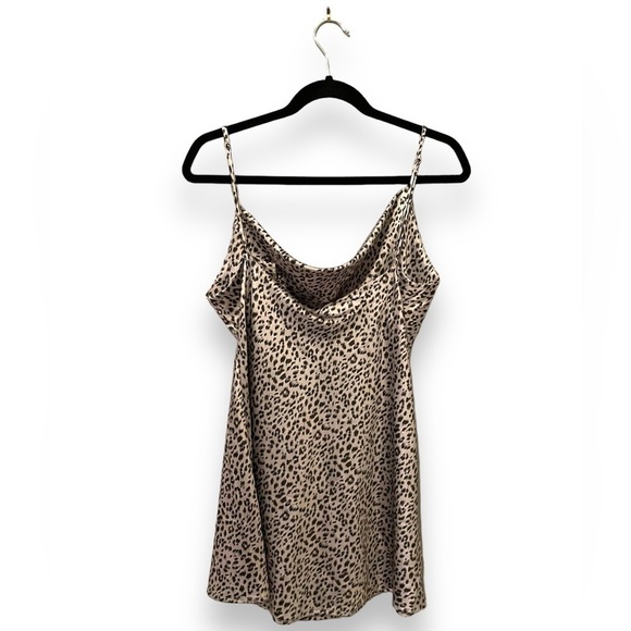 NEW NWT Princess Polly | Berta Vanore Leopard Print Drapey Mini Dress - Picture 3 of 11